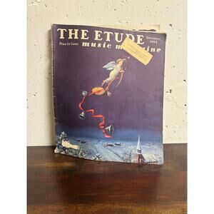 The Etude Vintage Music Magazine December 1944 World War II Ephemera Old Crafts